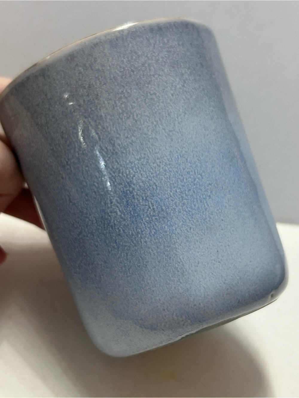Aurora Blue Glaze Studio Art Pottery Ceramic Tumbler Mug